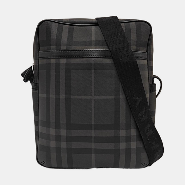 Coated Canvas Shoulder Bag Gray