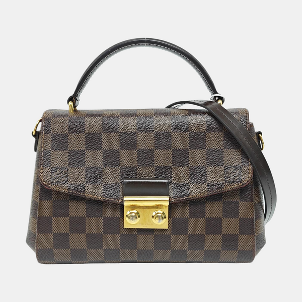 CROISETTE Damier Ebene Coated Canvas Brown