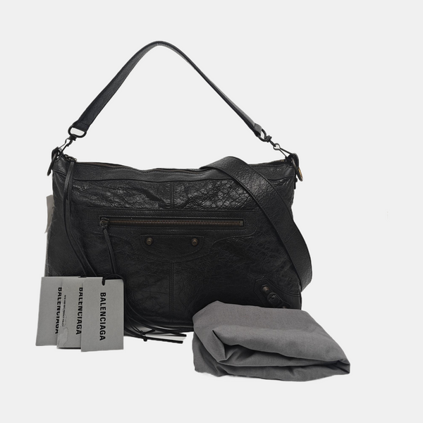Lambskin Shoulder Bag Black