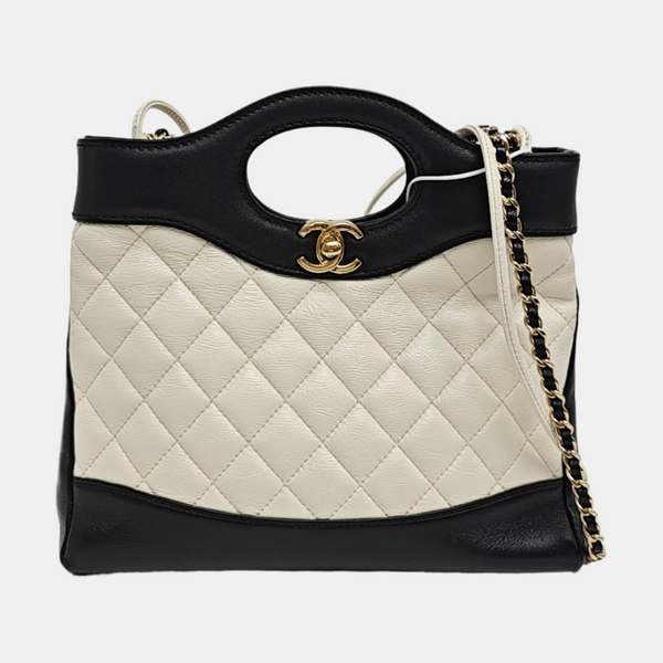 CHANEL 31 Mini Quilted Lambskin White