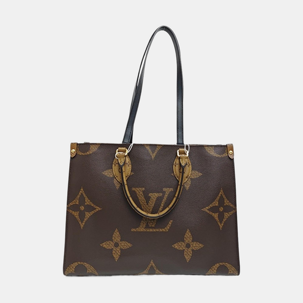 ONTHEGO MM Monogram Coated Canvas Brown