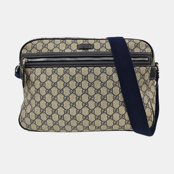 GG Supreme Monogram Coated Canvas Black