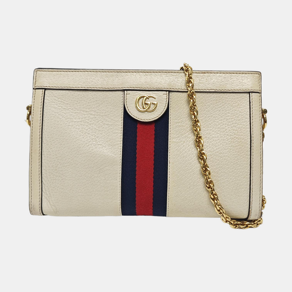 Ophidia Small Calfskin White