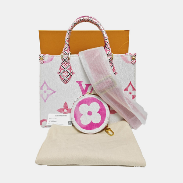 ONTHEGO PM Monogram Coated Canvas White