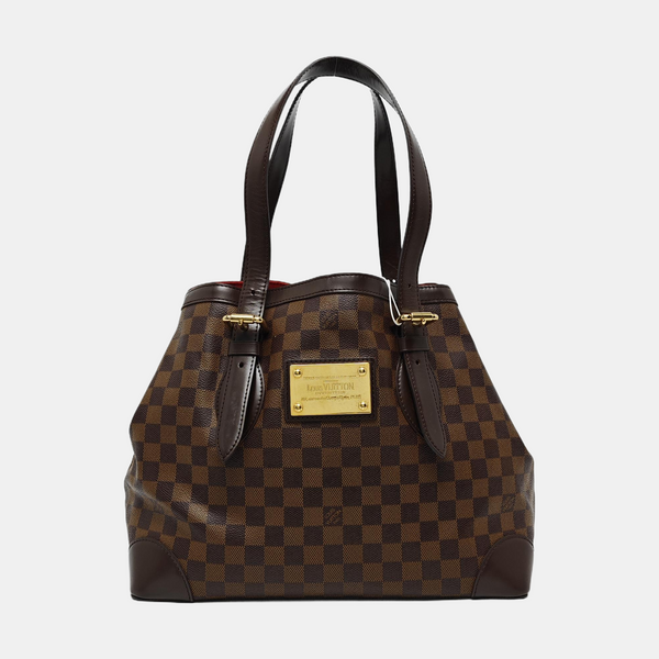 HAMPSTEAD MM Damier Ebene Coated Canvas Brown