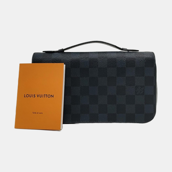 ZIPPY Extra Large Damier Coated Canvas Blue Wallet