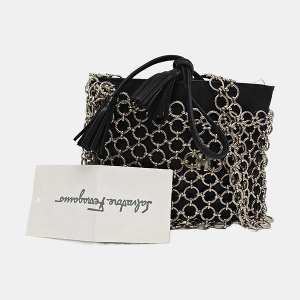 Lambskin Shoulder Bag Black