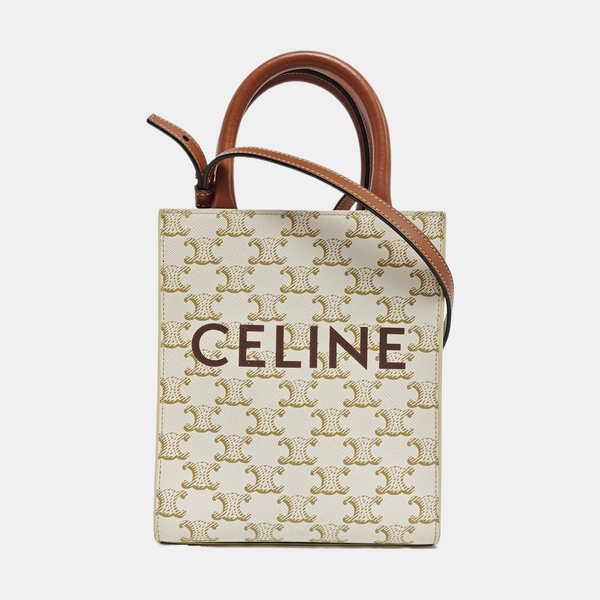 CABAS CELINE Mini Coated Canvas White
