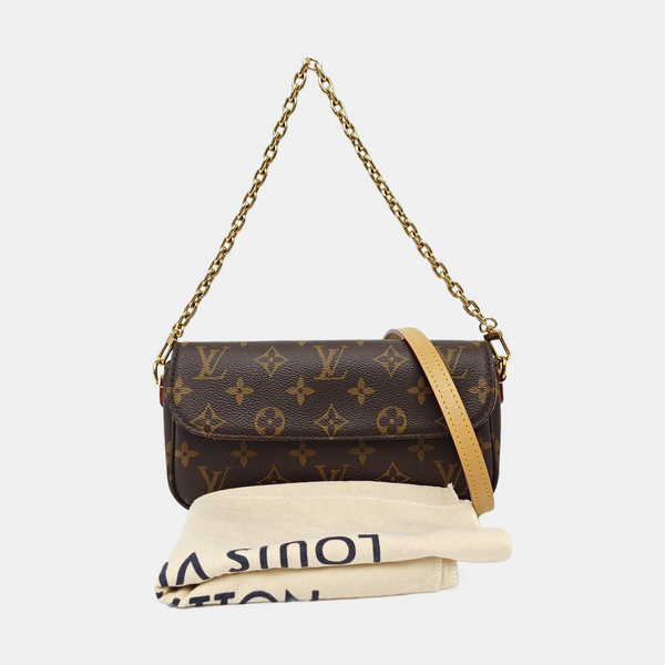 IVY Monogram Coated Canvas Brown