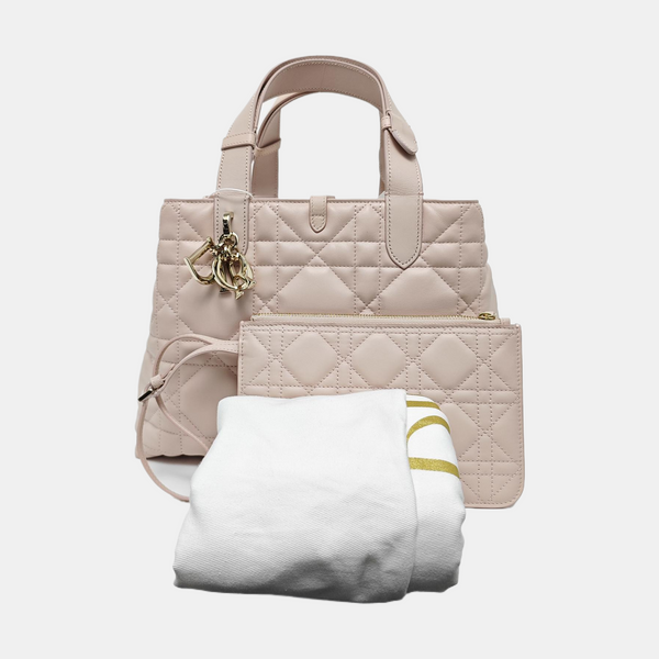 Toujours Medium Cannage Calfskin Pink