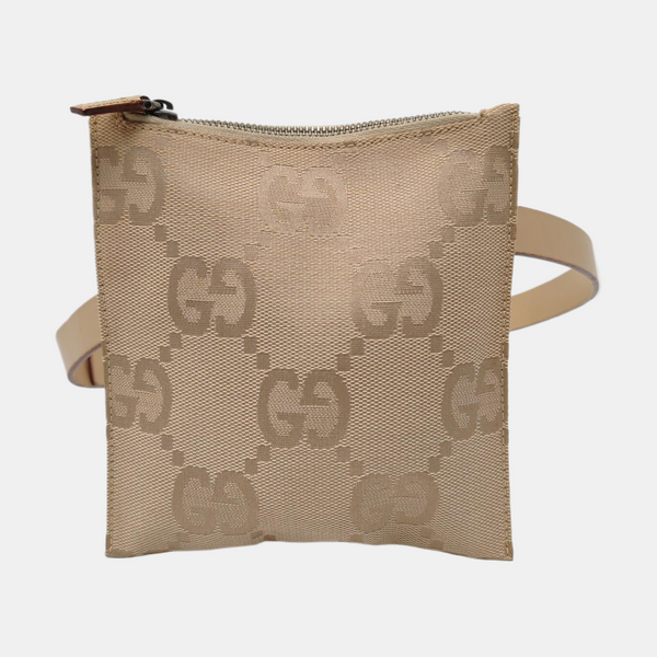 Monogram Canvas Belt Bag Beige