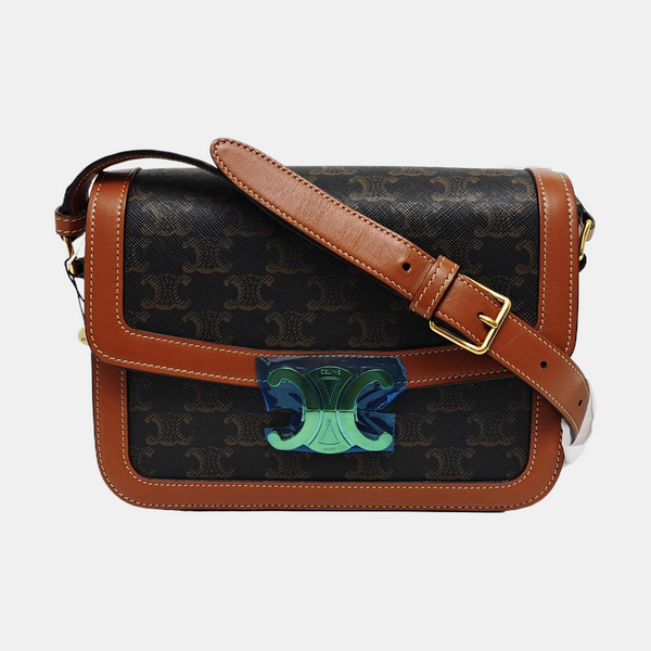 TRIOMPHE Medium Coated Canvas Brown