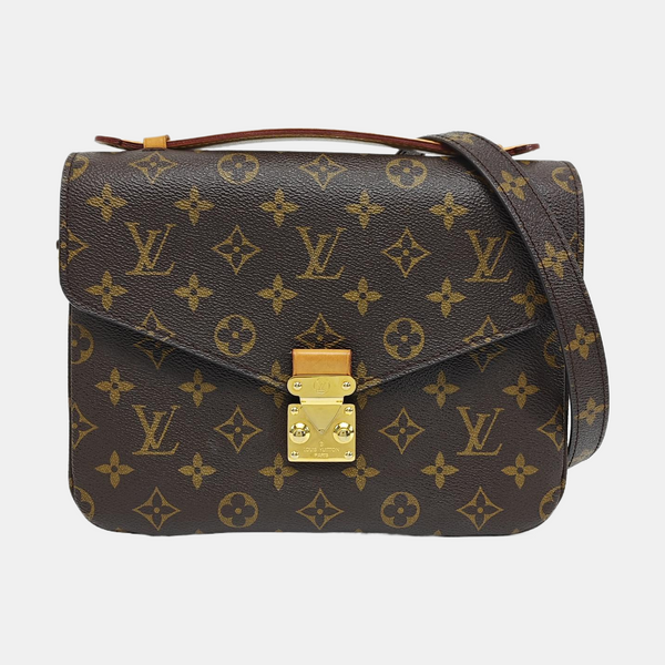 MÉTIS MM Monogram Coated Canvas Brown