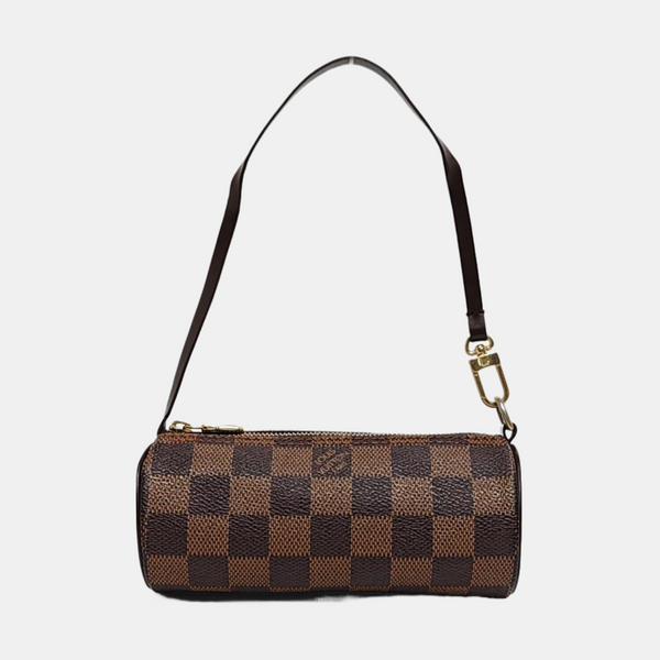 PAPILLON Mini Damier Ebene Coated Canvas Brown
