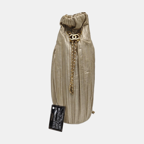 Calfskin Bucket Bag Beige