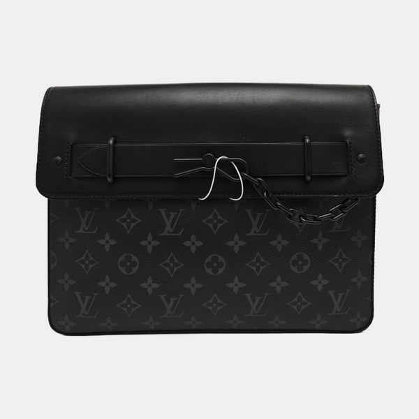 STEAMER Monogram Coated Canvas Black