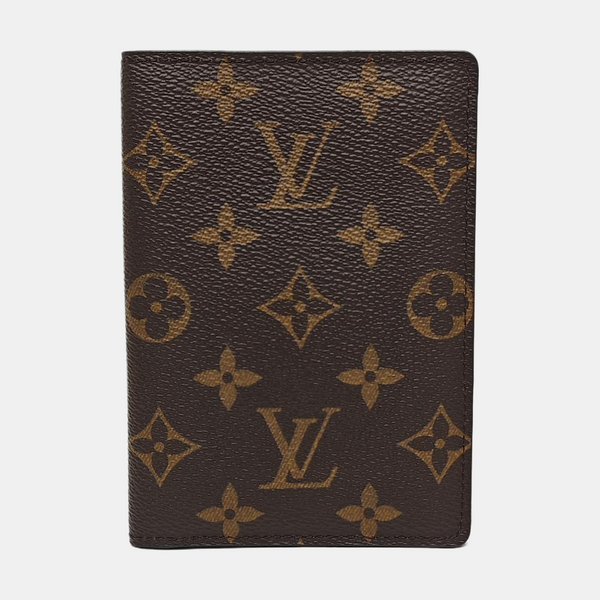 Monogram Coated Canvas Wallet Brown