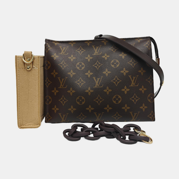 TOILET POCKET 26 Monogram Coated Canvas Brown
