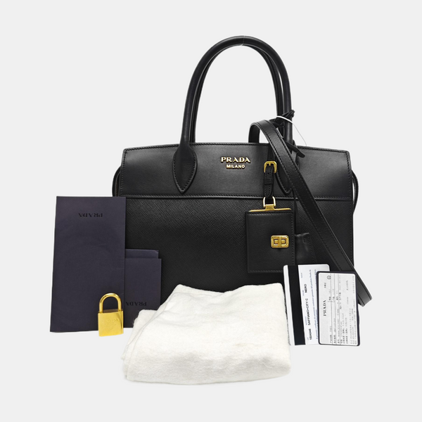 Esplanade Saffiano Calfskin Black