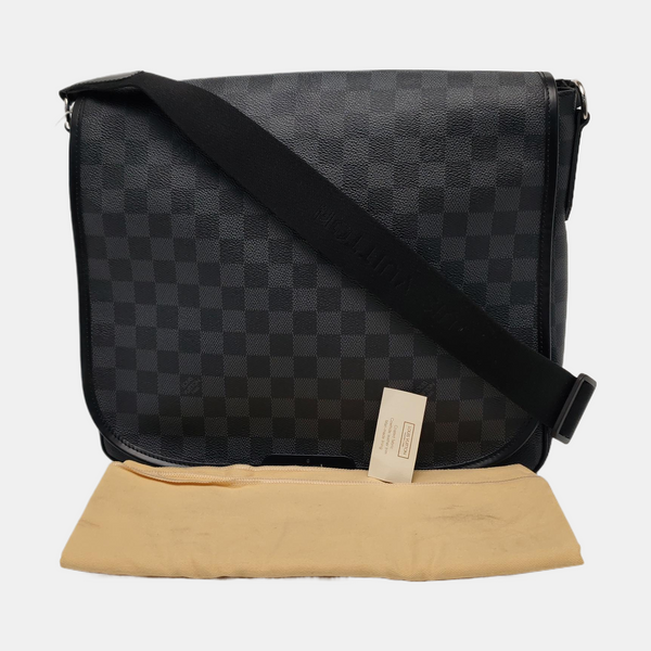 DANIEL Damier Graphite Coated Canvas Gray