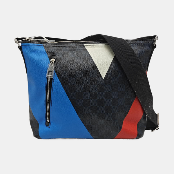 MICK PM Damier Coated Canvas Blue