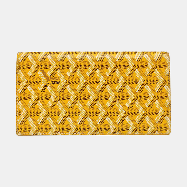 Coated Canvas Wallet Yellow