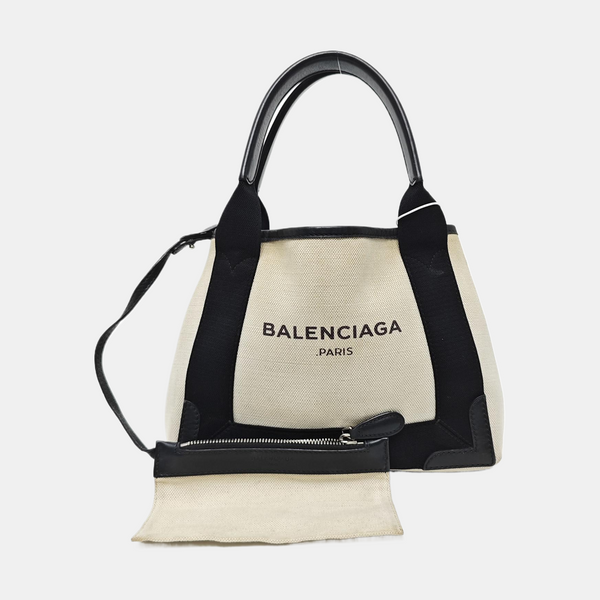 Navy Mini Canvas White