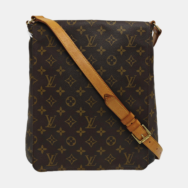 MUSETTE TANGO Monogram Coated Canvas Brown