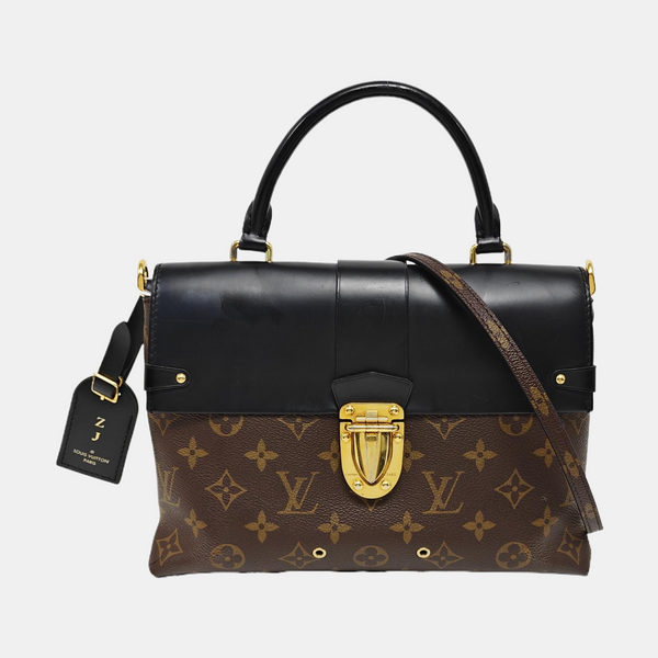 ONE HANDLE Monogram Coated Canvas Brown