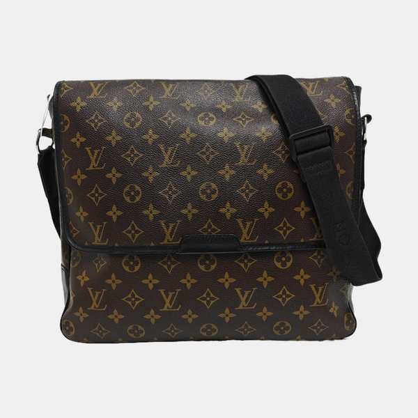 BASS Monogram Coated Canvas Brown