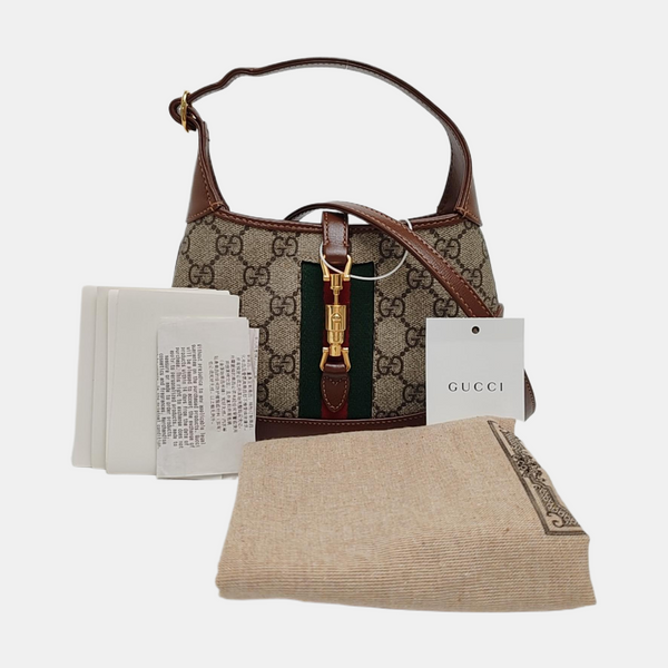 Jackie 1961 Lona Revestida Mini Monograma Beige