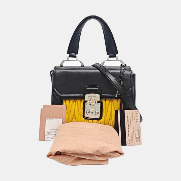 Miu Coffer Quilted Lambskin Multicolor