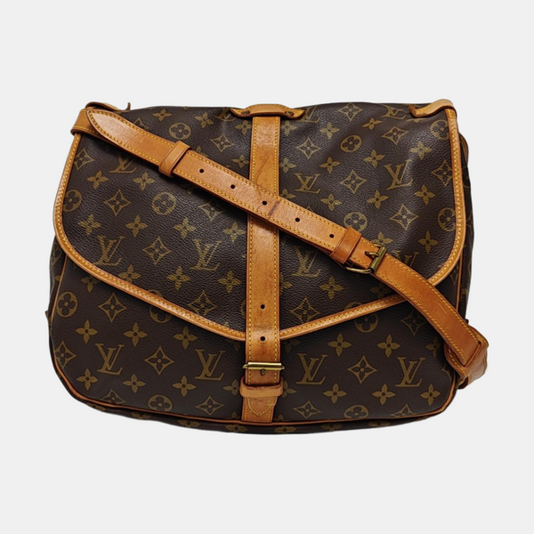 SAUMUR Monogram Coated Canvas Brown