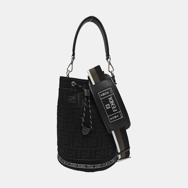 Fabric Bucket Bag Black