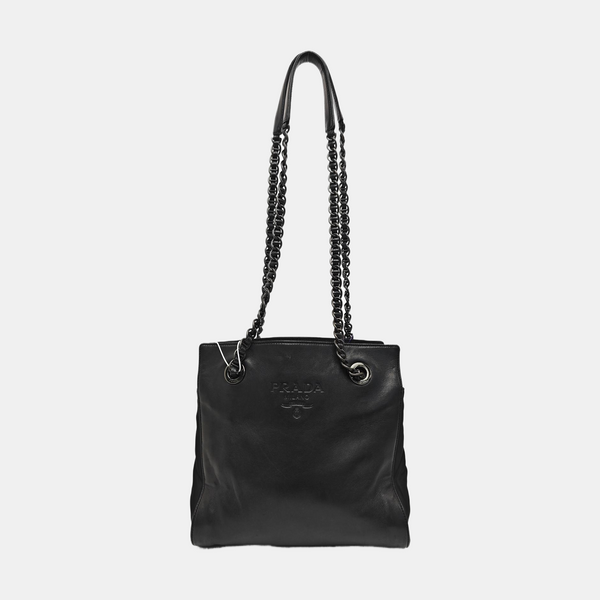 Leather Tote Bag Black
