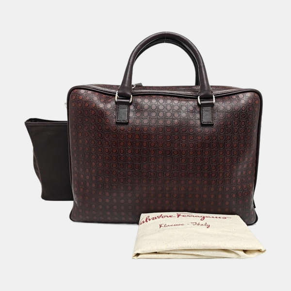 Calfskin Top Handle Bag Red