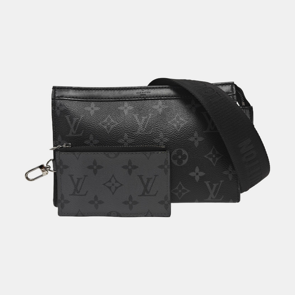 GASTON Monogram Coated Canvas Gray