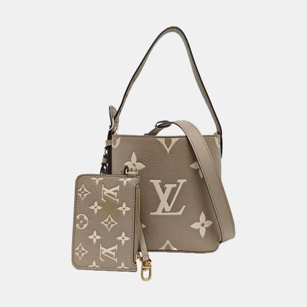 ALL IN BB Monogram Calfskin Gray