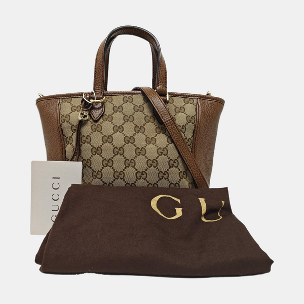 Bree Monogram Coated Canvas Beige