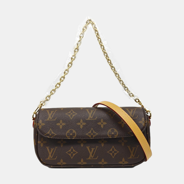 IVY Monogram Coated Canvas Brown