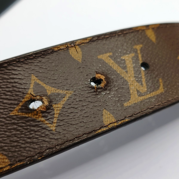 Brown Coated Canvas Belt