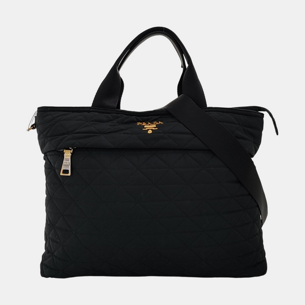 Quilted Nylon Black