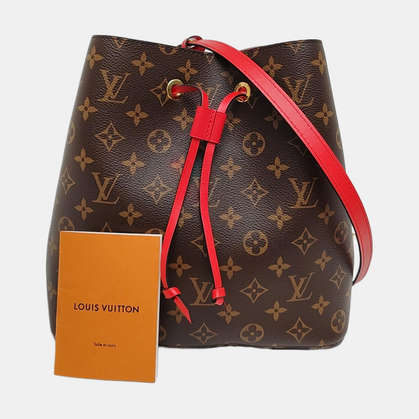 NÉONOÉ MM Monogram Coated Canvas Brown