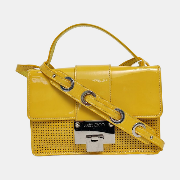 Leather Shoulder Bag Yellow