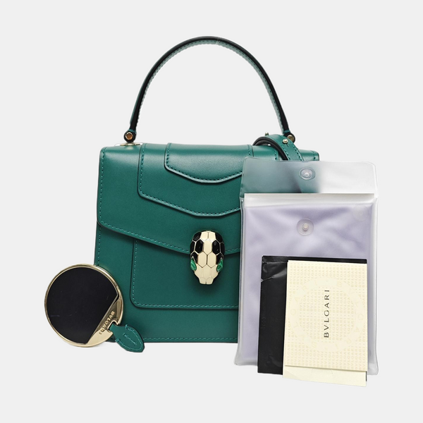 SERPENTI FOREVER Small Calfskin Green