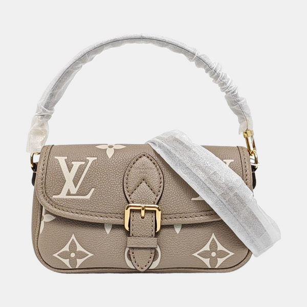 DIANE Nano Monogram Calfskin Gray
