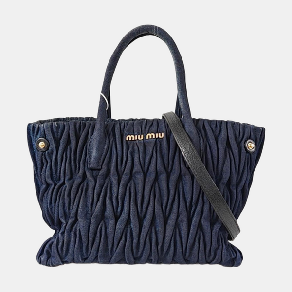 Avenue Quilted Denim Blue