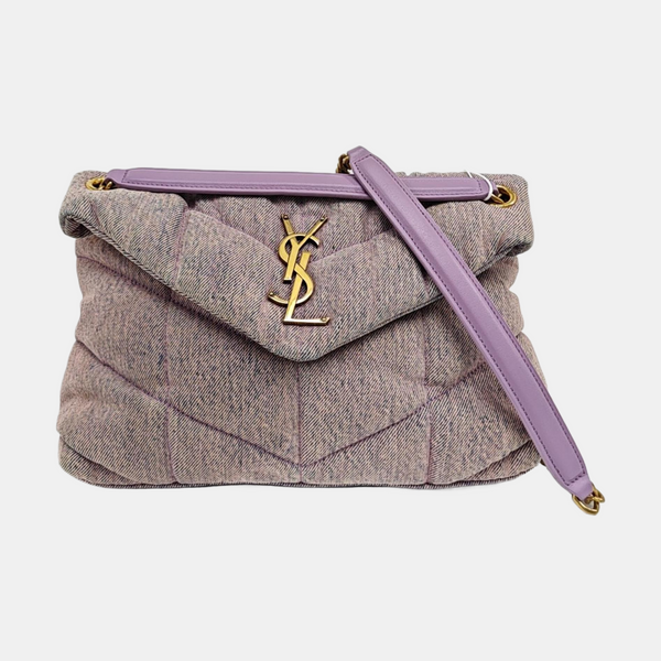 PUFFER Small Quilted Canvas Purple