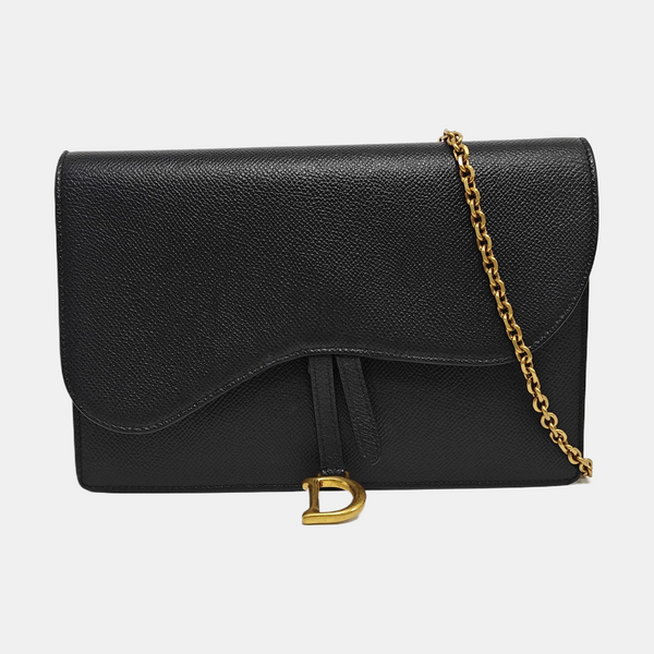 Saddle Calfskin Black