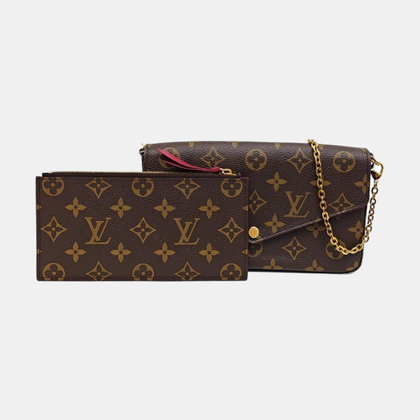 FÉLICIE Monogram Coated Canvas Brown
